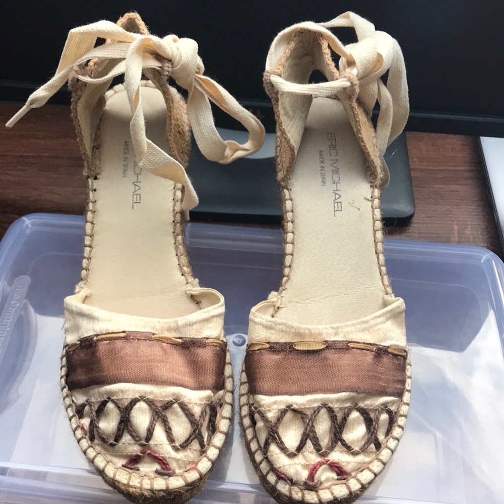 Eric Michaels Espadrilles beige and brown
